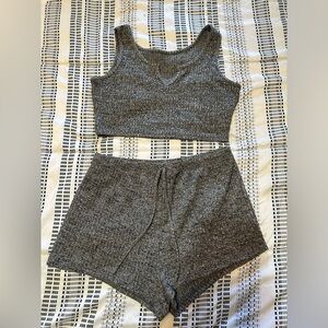 SHEIN Cropped PJ Set